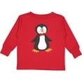 thumbnail image 3 of Inktastic Cute Penguin, Little Penguin, Penguin with Bow Tie Boys or Girls Long Sleeve Toddler T-Shirt, 3 of 5