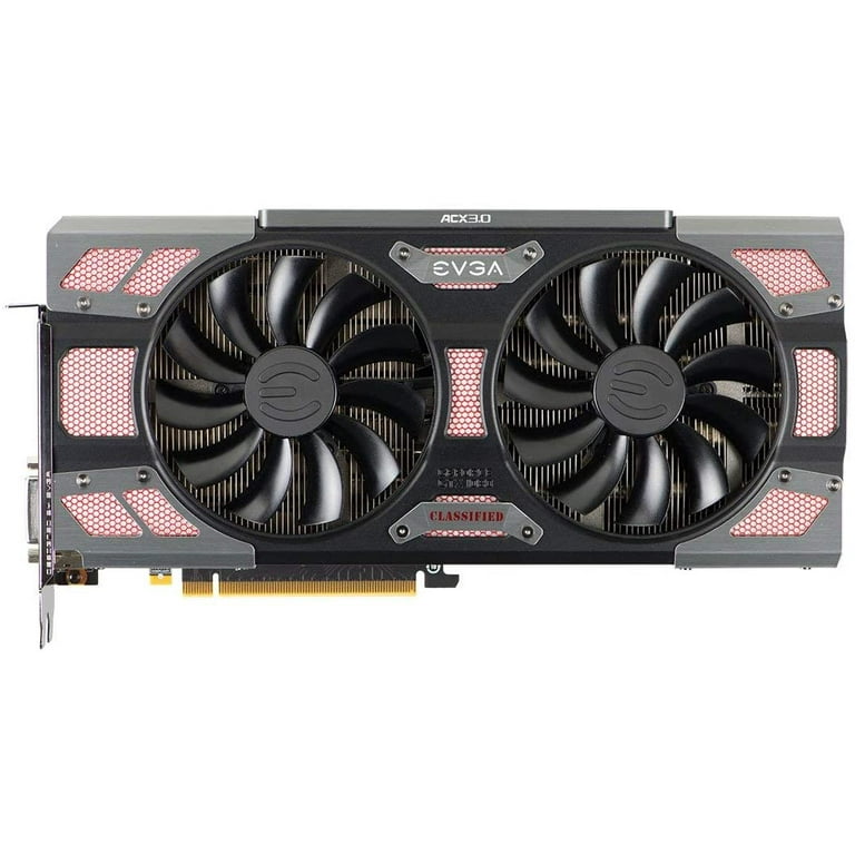 EVGA GeForce GTX 1080 CLASSIFIED GAMING ACX 3.0 8GB GDDR5X RGB LED 10 CM Fan 14 Power Phases Double BIOS DX12 OSD Support PXOC Video Graphics Card 08G P4 6386 KR Walmart