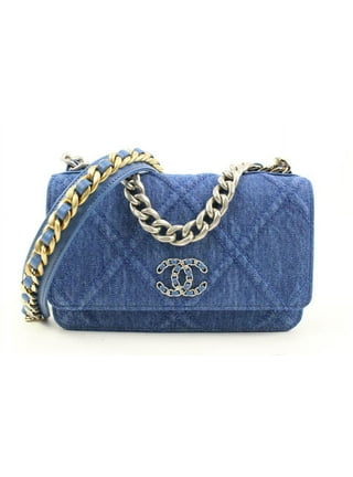 Crossbody bag Chanel Blue in Denim - Jeans - 25275464