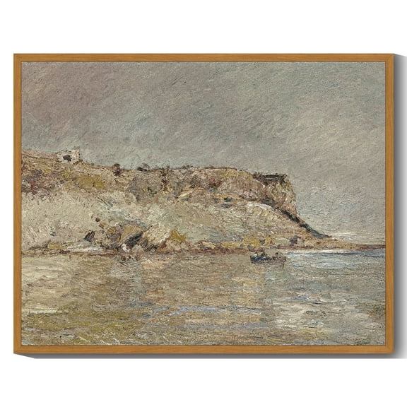 Drsoum Coastal Canvas Wall Art Vintage Landscape Seascape Classic Prints Kitchen Bathroom Office Decor - 8x10in Nature Framed