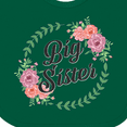 thumbnail image 4 of Inktastic Big Sister with Flower Circle Girls Baby Bib, 4 of 4
