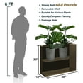 thumbnail image 6 of Metal Planter for Outdoor Plants 38Lx10Wx30H inches Tall Divider Planter Box 48.8lbs Espresso, 6 of 6