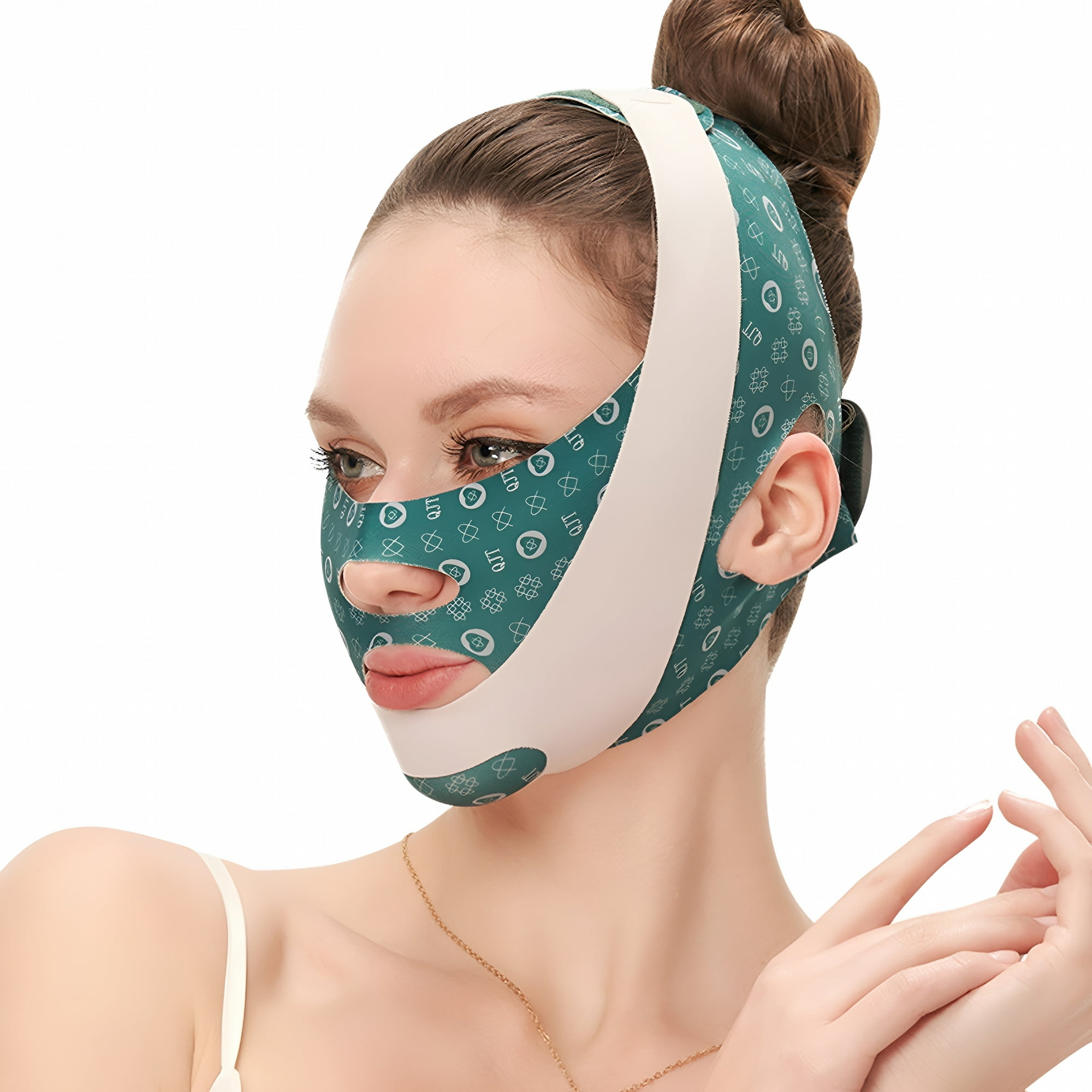XIRQI Thin Face Belt Double Chin Reducer Lifting Strap Fastener