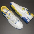 thumbnail image 1 of Size 13 - New Balance 550 White Blue & Yellow Low Tops, 1 of 5