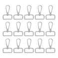 thumbnail image 1 of Uxcell 15Pack Swivel Clasps, 1" D Ring Lobster Clasp Claw Push Gate Snap Hook, Silver, 1 of 6