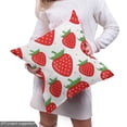 thumbnail image 5 of Ambesonne Strawberry Fabric by the Yard Upholstery, Red Berry Fruits Art, 10 Yards, Scarlet and Fern Green, 5 of 5