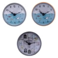 thumbnail image 1 of 3x Reloj de baño para ducha, impermeable, mini reloj de pared para baño, decoración del hogar Negro5 Naranja5 Negro3, 1 of 9