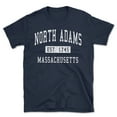 thumbnail image 1 of North Adams Massachusetts Classic Established Men's Cotton T-Shirt, 1 of 1
