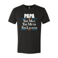 thumbnail image 2 of Wild Bobby,Papa The Man The Myth The Legend Best Daddy Father Gift, Father's Day, Men Premium Tri Blend Tees, Vintage Black, Small, 2 of 3