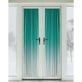 thumbnail image 2 of Turquoise Ombre Blackout Curtains, French Door Curtains for Door Window, Abstract Modern Art Gradient Privacy Drapery for Patio/Sidelight Doors, 1 Panel with Tieback, 54 x 72 Inches, 2 of 6