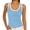 #H-Light Blue, variant on TRUNZI Tank Tops for Women Color Blocked Scoop Neck Slim Fit Ribbed Kint Pull On Lightweight Camisole Tops,Black,Size L