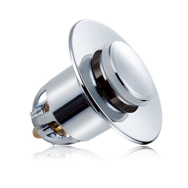 Naiovety Tapón de fregadero emergente de acero inoxidable, cubierta de drenaje tipo empuje, recogedor de pelo, colador de inodoro, accesorios de baño Accesorios de baño Naiovety HA059689-00B