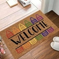 thumbnail image 5 of JeashCHAT Welcome Mat Colored Pencils Doormat for Classroom and Teachers' Office Entrance, Teacher Gifts, School Door Mat, Home Decor, 24 x 16 Inch, 5 of 7