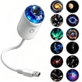 thumbnail image 4 of Hd Smart Dynamic 5D Holographic Night Light Projector,Plug And Play Hd Star Projector,Usb Star Projector Night Light Plug-Free Romantic Lamp For Bedroom Ceiling. (12 Projection Films), 4 of 10