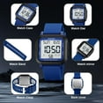 thumbnail image 6 of Men Digital Sports Watch Ultra-Thin Large Face Waterproof Wrist Watches for Men with Stopwatch Countdown Timer Alarm Function Dual Time LED Back Light, 6 of 13