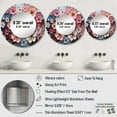 thumbnail image 4 of Designart "Apple Blossom euphony I" Apple Blossom Round Mirror Wall Decor Traditional - Large Coral Round Bathroom Mirror - Round Mirror - 29" x 29", 4 of 6