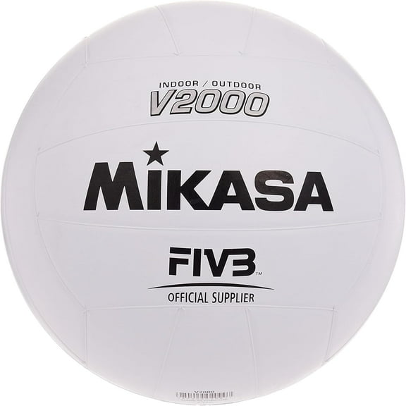 Official Size Rubber Volleyball for Indoor Use - White