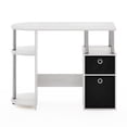 thumbnail image 3 of Pemberly Row Computer/Study Desk with Bin Stainless Steel Tubes, 3 of 6