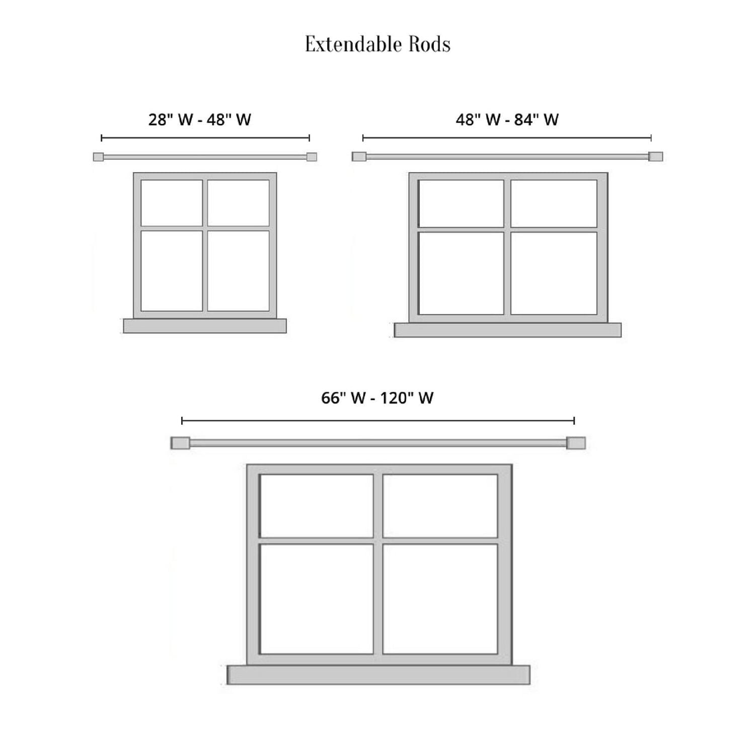 25/28Mm Drape Pole Set (Sigma - Nickel) (48-84)