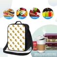 thumbnail image 4 of Rateoe Leopard Print Lunch Bag Reusable Lunch Box with Shoulder Straps for Men Women Insulated Portable Lunchbox for adults Suitable for School Work Picnic, 4 of 7