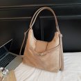 thumbnail image 3 of Crossbody Bags for Women, Women Faux Suede Tassel Handbag Adjustable Strap For Work Travel (khaki), 3 of 3