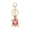Red, variant on Keychain Sparkling Rhinestones Inlaid Turtle Design Keychain Pendant Enamel Oil Drip Process Spring Buckle Key Holder Car Key Bag Accessory