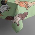 thumbnail image 4 of Cute Cartoon Dachshund Rectangle Tablecloth 60"x120",Waterproof Polyester Rectangle Table Cloth, Wipeable Spillproof Polyester Tablecloth for Dining, Camping, Indoor and Outdoor, 4 of 6