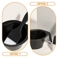 thumbnail image 3 of COMPUKAS 1Set Hair Coloring Brush and Mixing Bowl Set Compact Black Hair Dye Tools for Salon, 3 of 8