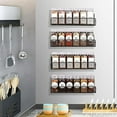 thumbnail image 4 of Magnetic Spice Rack for Refrigerator with Spice Jars- Includes 24 Pcs 4 OZ Seasoning Containers with Labels, 4 Space-Saving Magnetic Shelf for fridge- Perfect for Small Kitchens, Apartments, 4 of 6