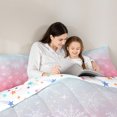 thumbnail image 5 of Homewish Xmas Snowflake Bedding Comforter Set 2pcs for Kids Boys Girls,Gradient Ombre Twin Comforter Sets Microfiber,Merry Christmas Breathable Bedding Set,Breathable Home Decor,Reversible, 5 of 8