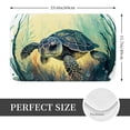 thumbnail image 2 of Sikiie Watercolor Turtle3 Print Flannel Anti-slip Floor Mat 16x24in, Thickened Dustproof Entrance Door Mat Floor Mat for Kitchen, Bathroom, Laundry Room, 2 of 7