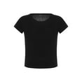 thumbnail image 4 of Gzhioc Women's Casual Simple Short Sleeve Short T-Shirt, Flower Wing Printed Round Neck Street Style Tee Shirt, 4 of 9