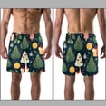 thumbnail image 3 of luoweisi Men's Beach Shorts Quick Dry Swim Trunks with Mesh Lining Merry Chrismas S, 3 of 5