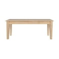thumbnail image 3 of Pemberly Row Modern / Contemporary Wood Dining Bench-Blonde Oak, 3 of 7