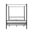 Mainstays Metal Canopy Bed, Full, Black Metal