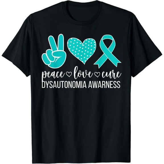 Peace Dysautonomia Awareness Month Dysautonomia Warrior T-Shirt mens t shirt，black，women，funny，misfits，men，journey