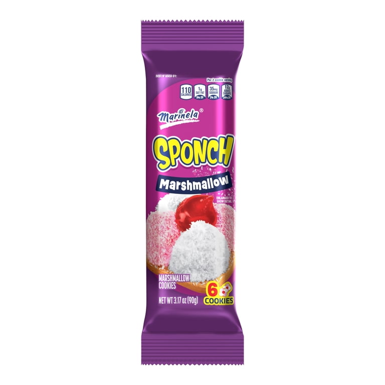 Marinela Sponch Regular Size Coconut and Strawberry Marshmallow