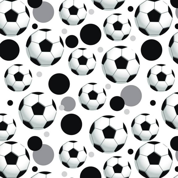 Soccer Ball Football Premium Gift Wrap Wrapping Paper Roll Pattern