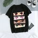 thumbnail image 2 of Camiseta de Anime de Demon Slayer para mujer, camiseta de Kamado, kakus, Wanita, Kimetsu No Yaiba, Nezuko, Kaus, Wanita, Uniseks, Tanjirou, 2 of 5