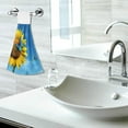 thumbnail image 7 of SKYSONIC Blooming Sunflowers Hanging Tie Towels 2 Pieces, Absorbent Hand Towels Tea Bar Dish Dry Towels for Kitchen Bathroom Home Decor,14" x18.2", 7 of 7