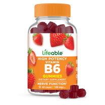Lifeable Vitamin B6 - 100 mg - 60 Gummies