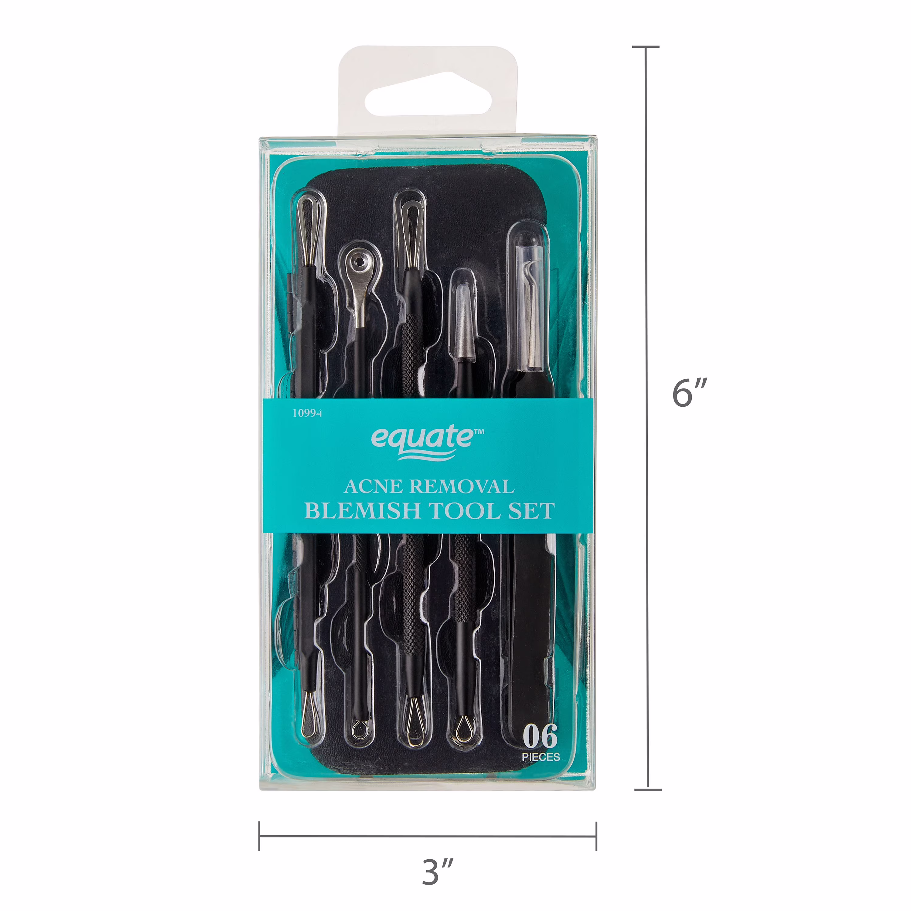 Equate Metal Acne-Removal Blemish Tool Set, 5 Pieces