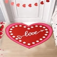 thumbnail image 1 of TIMIFIS Polyester Carpet, Valentine's Day Carpet Three Sizes Faux Wool Entry Door Mat Bathroom Non Slip Mat Pattern Valentine's Day Decoration Home Decor, 1 of 6