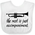 thumbnail image 3 of Inktastic Trumpet Music Joke Boys or Girls Baby Bib, 3 of 4