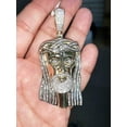 thumbnail image 4 of Midwest Jewellery Baguette Diamond Jesus Head Pendant Jesus Face 10K Gold 3.51ctw Approx 3 Inch Tall Mens Charm, 4 of 4