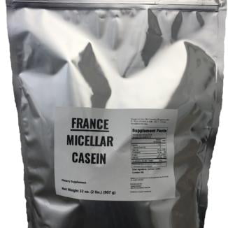 Grass Fed Micellar Casein Protein - 2 lbs - 30 Servings - No Hormones, No rBHT, All
