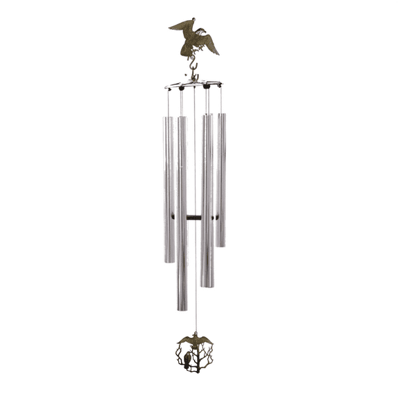 Wind Chime - 50in Eagle - Silver Tube