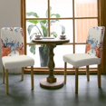 thumbnail image 3 of Thanksgiving Dining Chair Covers, Pumpkin Sage Green Orange Fall Flowers Leaves Beige Stretchable Parsons Chair Slipcovers Removable Kitchen Chair Protector for Dining Room， Set of Set of 4, 3 of 6