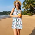 thumbnail image 3 of Balery Cute Panda Bear Vestidos de verano para mujer con estampado: vestido holgado sin mangas, vestido playero informal y cómodo para días calurosos., 3 of 7
