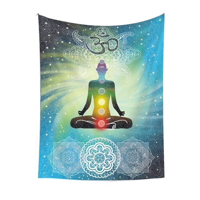 Tapicería de pared fluorescente para yoga, estética, 150 x 130 cm, microtela